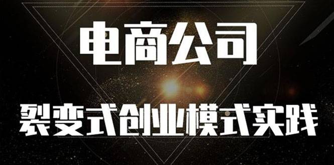 《电商公司裂变式创业模式实践》开拓更多项目 赚更多的钱-爱赚项目网