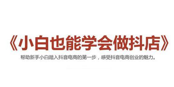 2021最新抖音小店无货源课程，小白也能学会做抖店，轻松月入过万-爱赚项目网