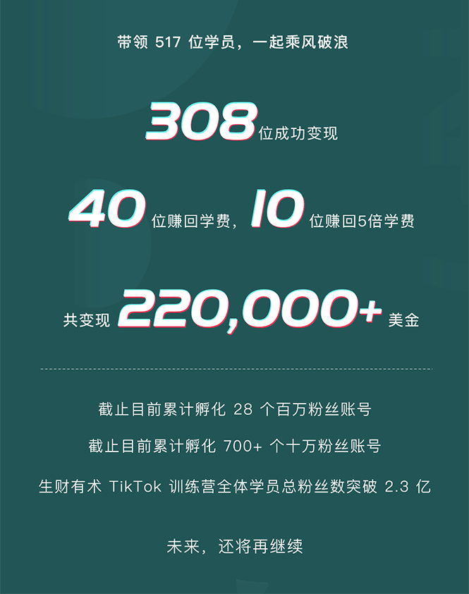 图片[2]-TikTok训练营结营，带你玩赚TikTok，40天变现22万美金-爱赚项目网