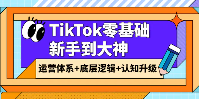 TikTok零基础新手到大神：运营体系+底层逻辑+认知升级（9节系列课）-爱赚项目网