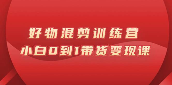 万三好物混剪训练营：小白0到1带货变现课-爱赚项目网