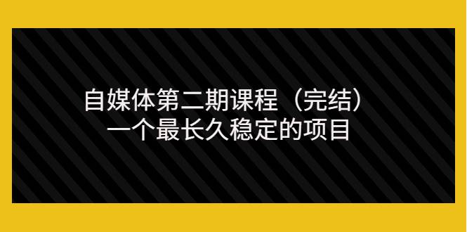 无极领域自媒体第二期课程（完结），一个最长久稳定的项目（价值3300元）-爱赚项目网