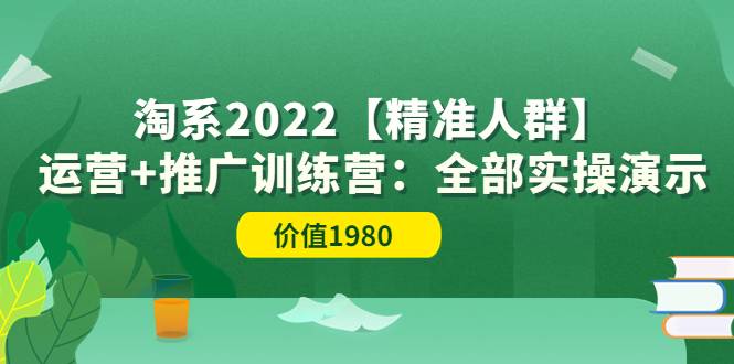 淘系2022【精准人群】运营+推广训练营：全部实操演示（价值1980）-爱赚项目网