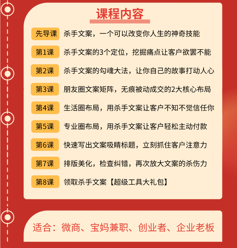 图片[2]-60分钟学会朋友圈杀手文案，一个让你快速赚钱的营销技术！微信赚钱绝技-爱赚项目网