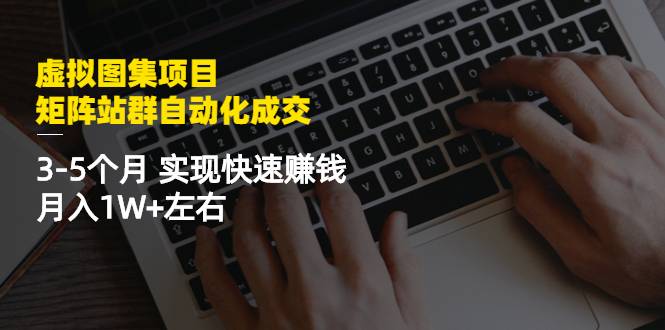 虚拟图集项目：矩阵站群自动化成交，3-5个月 实现快速赚钱 月入1W+左右-爱赚项目网