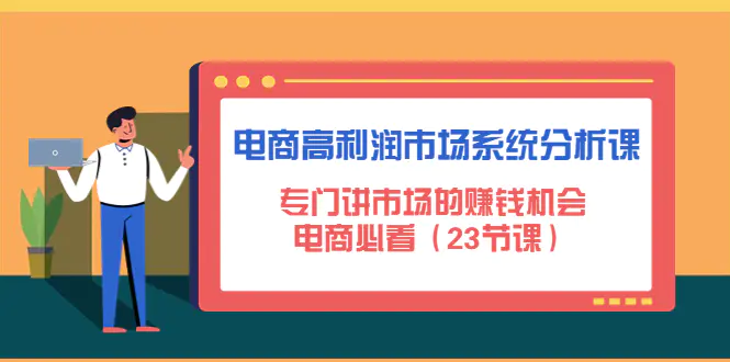 电商高利润市场系统分析课：专门讲市场的赚钱机会，电商必看（23节课）-爱赚项目网