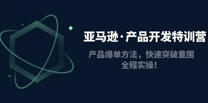 亚马逊·产品开发特训营：产品爆单方法，快速突破重围，全程实操！-爱赚项目网