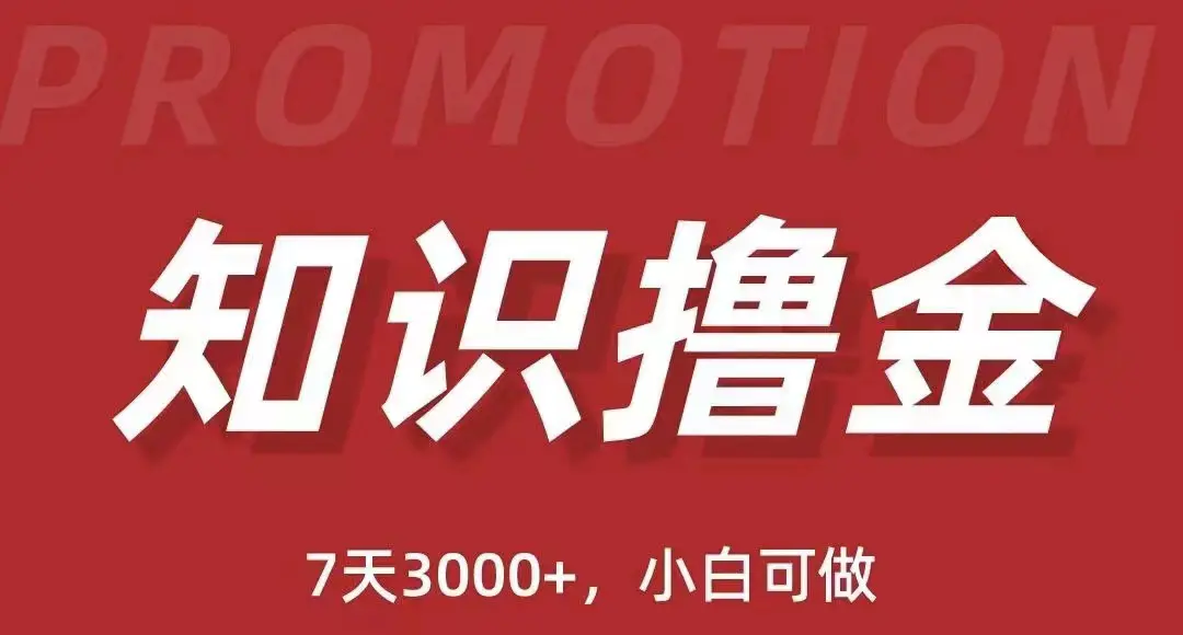 抖音知识撸金项目：简单粗暴日入1000+执行力强当天见收益(教程+资料)-爱赚项目网