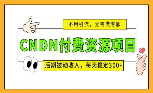 CNDN付费资源项目-爱赚项目网