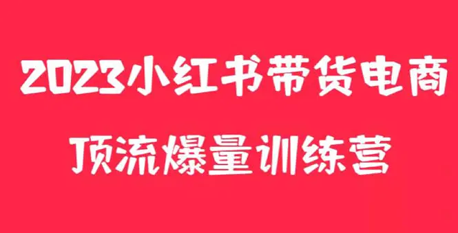 小红书电商爆量训练营，月入3W+！可复制的独家养生花茶系列玩法-爱赚项目网