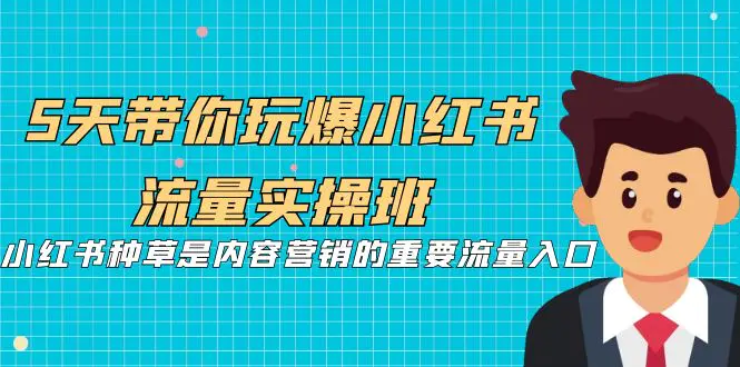 5天带你玩爆小红书流量实操班，小红书种草是内容营销的重要流量入口-爱赚项目网