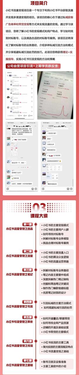 图片[2]-小红书流量·变现陪跑营：私域获客广告商单和带货变现 月入10w+-爱赚项目网