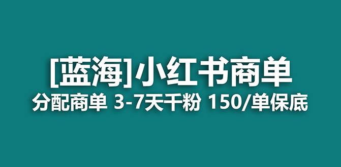 2023蓝海项目，小红书商单，快速千粉，长期稳定，最强蓝海没有之一-爱赚项目网