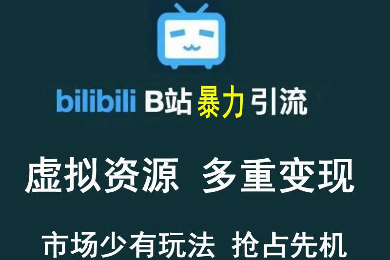 【稀缺项目】B站暴力引流 售卖虚拟资源 多重变现法 三剑客让被动收入更稳定-爱赚项目网