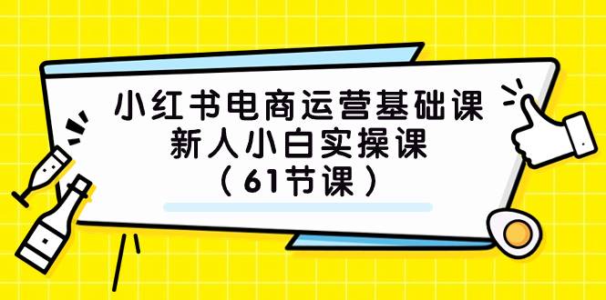 小红书电商运营基础课，新人小白实操课（61节课）-爱赚项目网