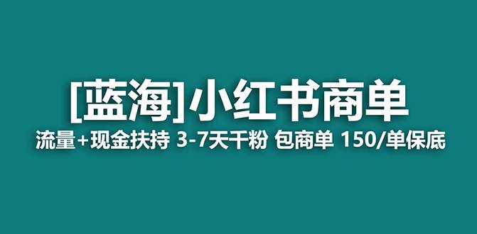 【蓝海项目】小红书商单项目，7天就能接广告变现，稳定日入500+保姆级玩法-爱赚项目网