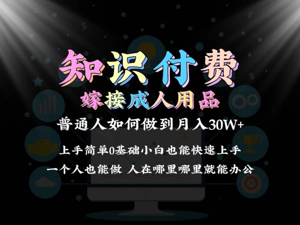 2024普通人做知识付费结合成人用品如何实现单月变现30w 保姆教学1.0-爱赚项目网