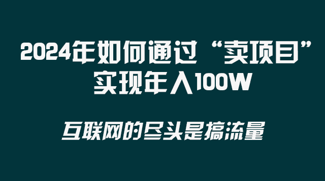 2024年如何通过“卖项目”实现年入100W-爱赚项目网