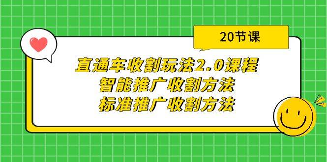 直通车收割玩法2.0课程：智能推广收割方法+标准推广收割方法（20节课）-爱赚项目网