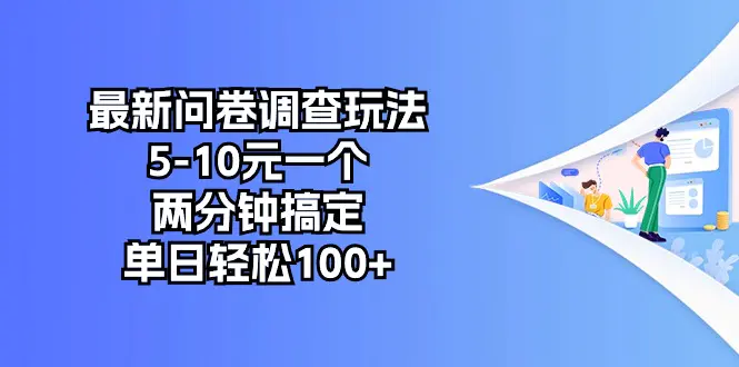 最新问卷调查玩法，5-10元一个，两分钟搞定，单日轻松100+-爱赚项目网