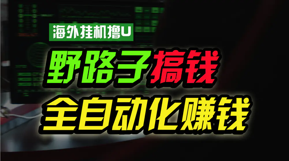 海外挂机撸U新平台，日赚8-15美元，全程无人值守，可批量放大，工作室…-爱赚项目网