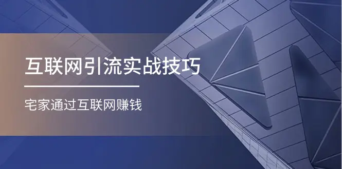 互联网引流实操技巧(适合微商，吸引宝妈)，宅家通过互联网赚钱（17节）-爱赚项目网