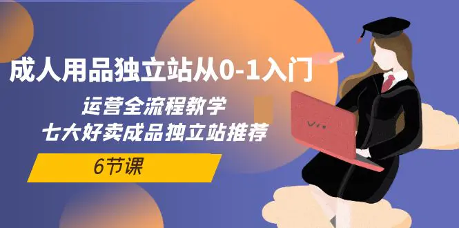 成人用品独立站从0-1入门，运营全流程教学，七大好卖成品独立站推荐-6节课-爱赚项目网